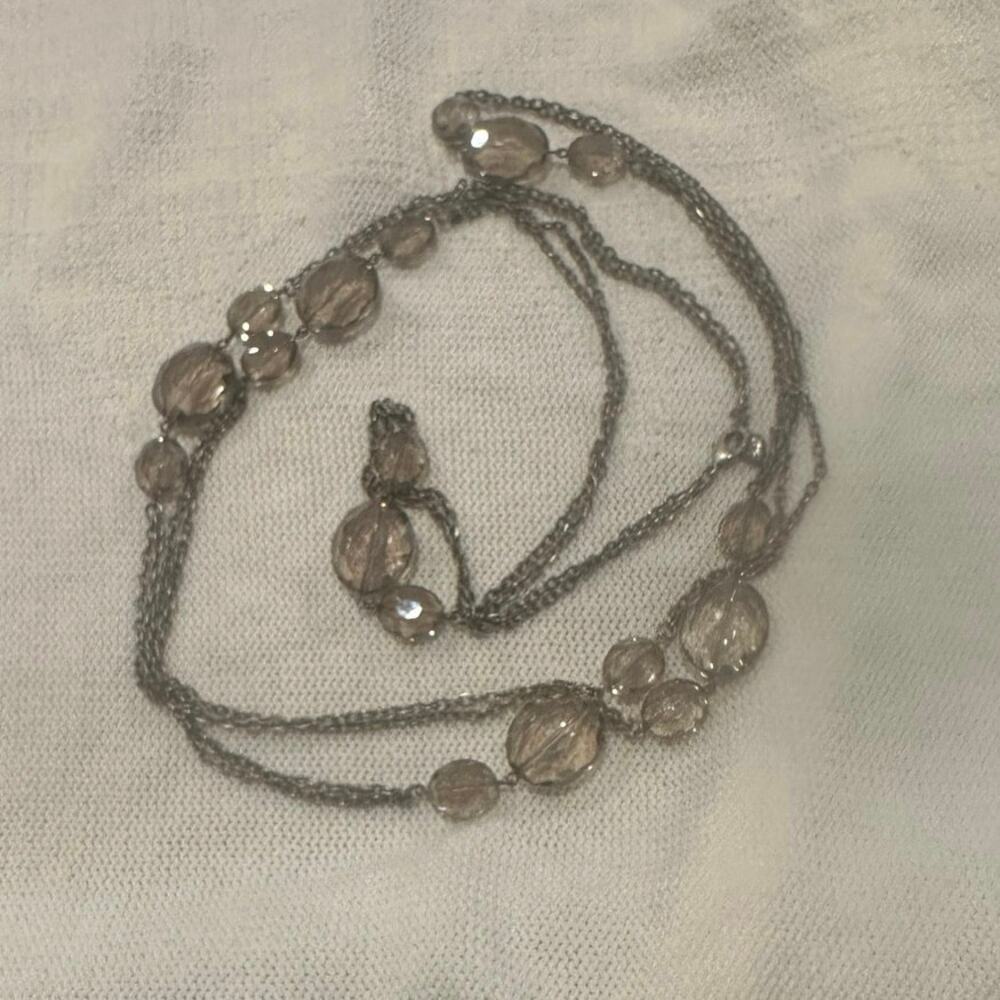 Brighton Long Vintage Looking Beaded Necklace - Picture 3 of 5